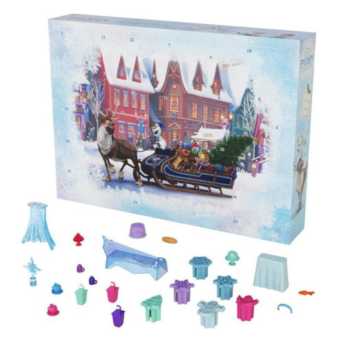 Frozen adventný kalendár s malými bábikami