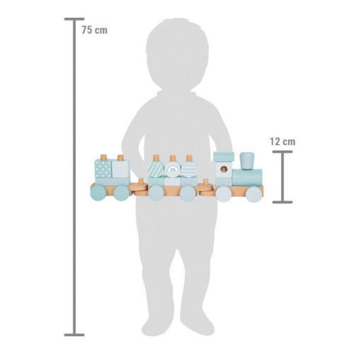 Nasadzovanie Drevený vláčik small foot
