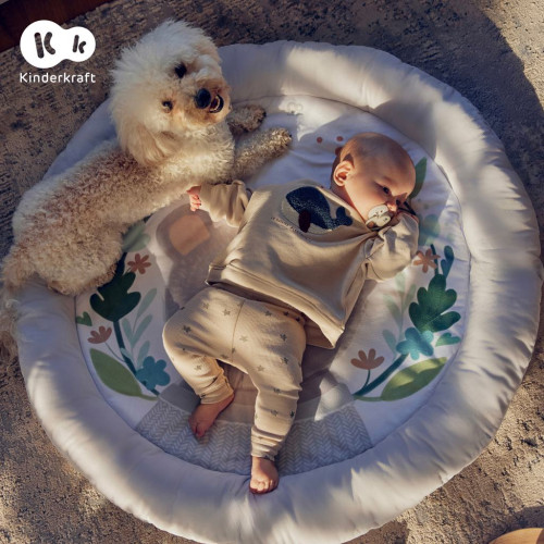 Deka hracia s hrazdičkou Cozyplay Light Grey Kinderkraft