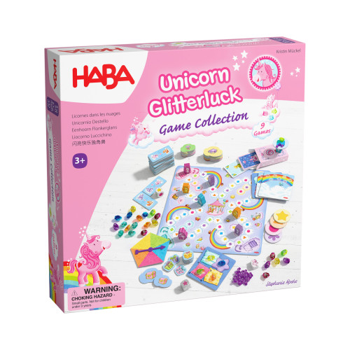 Magický jednorožec Sada 9 hier Haba