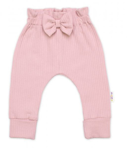 Rebrovaná rastúca súprava 3D Baby Girl Pudrovo ružová