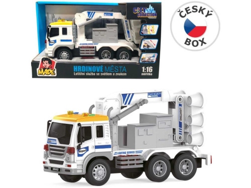 Auto letiskové služby, vysúvacie navigačné svetlo, na batérie, svetlo a zvuk, 26 cm