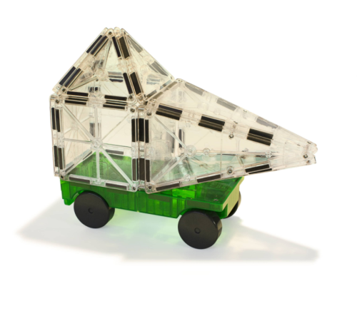 Magnetická stavebnica Cars 2 dielna Green/yellow Magna Tiles
