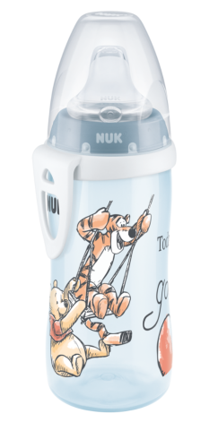 First Choice Active Cup fľaša 300 ml Medvedík Pú so silikónovým náustkom