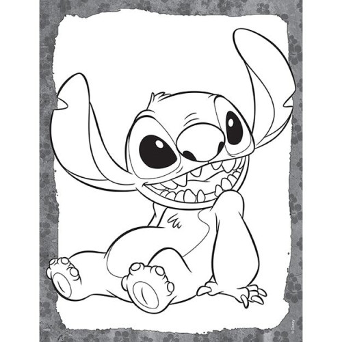 100 samolepiek s omaľovánkovými listami Lilo & Stitch