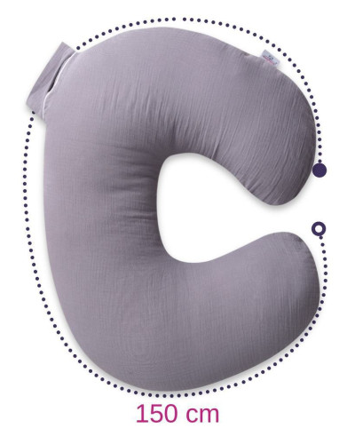 Mušelínový polohovací vankúš MiniRelax 140 cm Babymatex