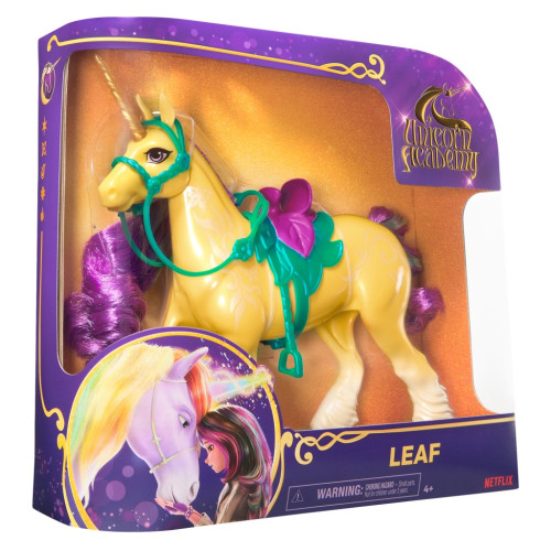 Unicorn academy česacie jednorožec Leaf 28 cm