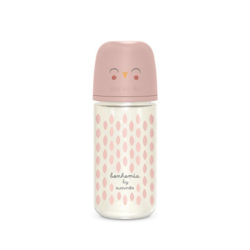 Sklenená fľaša Bonhomia 240 ml fyziologická SX PRO 3 m+ MF Suavinex