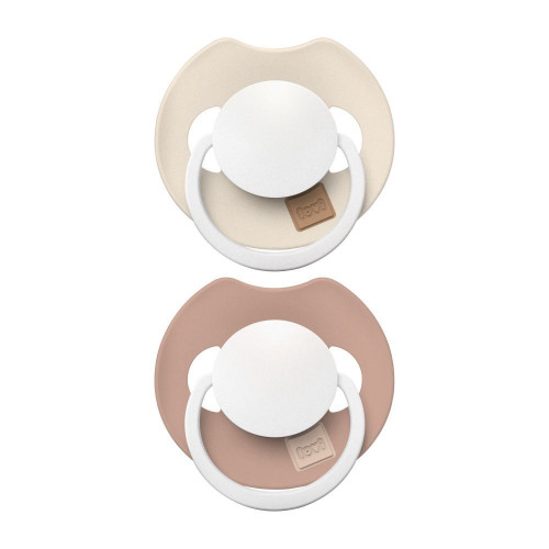 Cumlík svietiaci silikónový dynamický Prime 18 m+ 2 ks Ivory/Blush Lovi