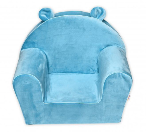 Detské kresielko Teddy Velvet s bočným vreckom Baby Nellys, modré