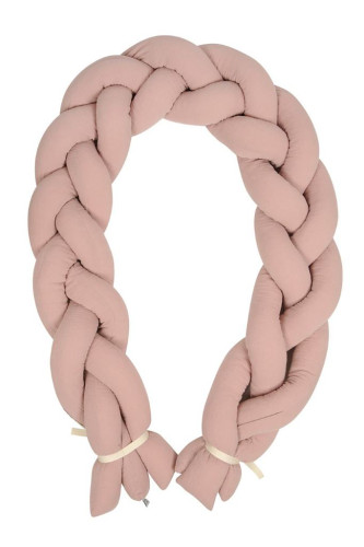 Mušelínový mantinel vrkoč 200 cm Babymatex - chránič do postieľky