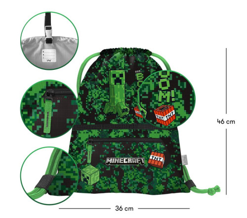 Vrecko s vreckom Minecraft Boom Baagl