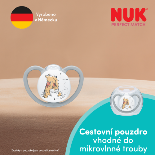 Cumlík Perfect Match Air Medvedík Pú 6-18 m 1 ks v boxe Nuk