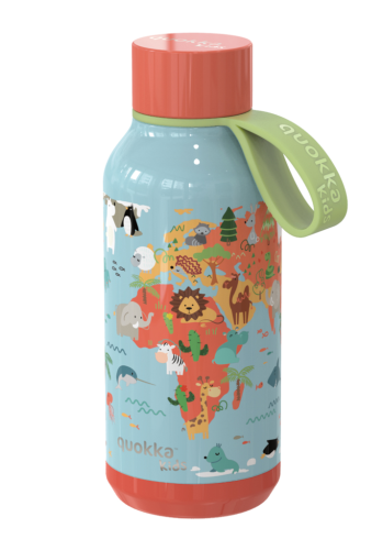 Nerezová termofľaša Solid Kids s pútkom 330 ml Qukka