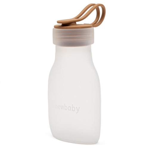 Silikónová fľaštička na materské mlieko New Baby