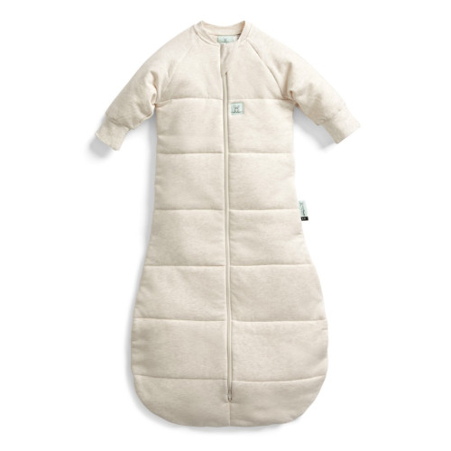 Vrece na spanie s rukávmi org. bavlna Jersey Oatmeal Marle 3,5 tog Ergopouch