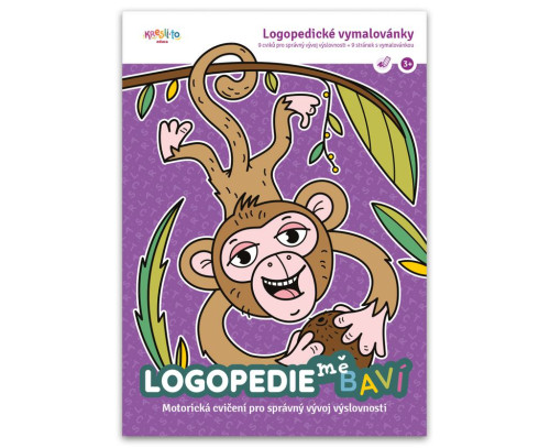 Pracovný zošit logopedickej omaľovánky - motorické cvičenia
