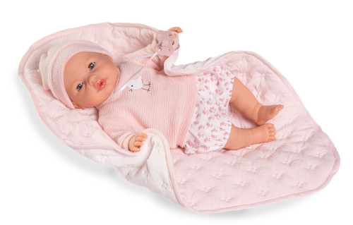 Mrkacie bábätko so zvukmi a mäkkým látkovým telom 37 cm Bimba 14365 Antonio Juan