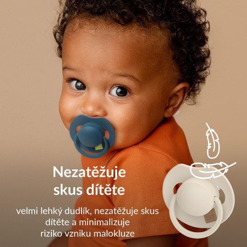 Cumlík svietiaci silikónový dynamický Prime 6-18 m 2 ks Ivory/Blush Lovi