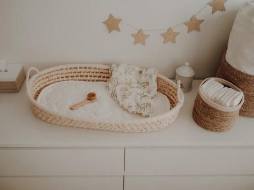 Prebaľovací košík pre bábätko Corn + podložka Ahojbaby