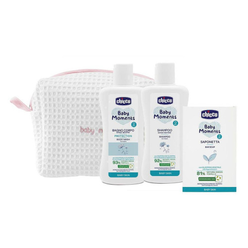 Kapsička kozmetická na zips - Set Baby Moments Chicco