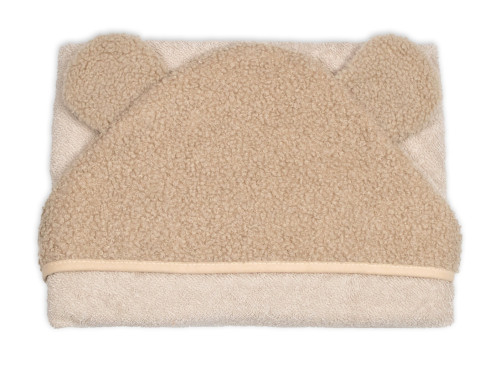 Dojčenská osuška s kapucňou a uškami Boucle 80x80 cm froté Baby Nellys