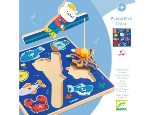 Vkladacie puzzle Rybolov Djeco