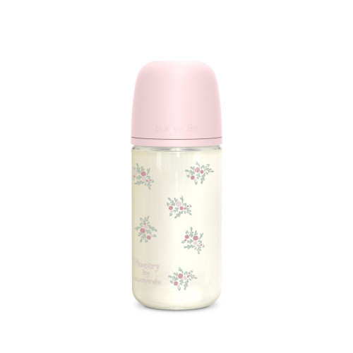 Fľaša sklo Poetry 240 ml fyziologická SX Pro 3 m+ MF Suavinex