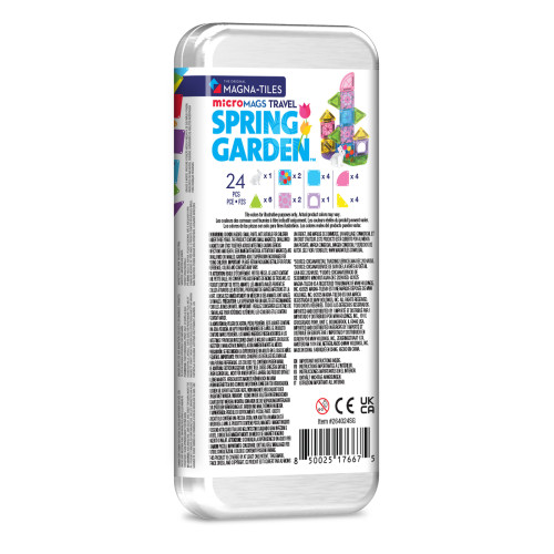 Magnetická stavebnica microMAGS Spring Garden Travel Set 24 dielov