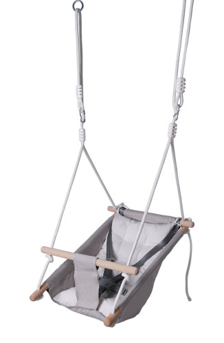 Hojdačka pre najmenších 2Kids Toys šedá