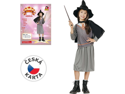 Šaty na karneval čarodejnice 120-130 cm