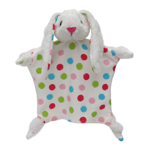 Králik 30 cm biely, uzlíkový maňuška