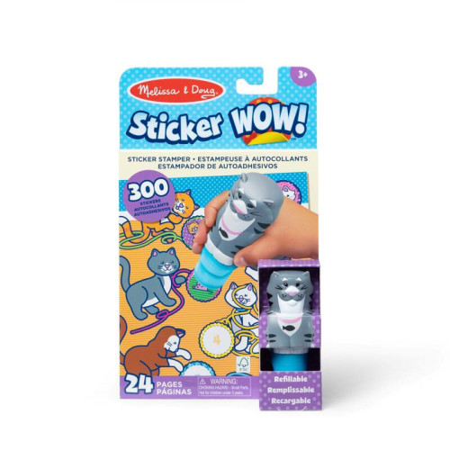 Sticker WOW! Obrázková knižka s pečiatkovačom - Mačka