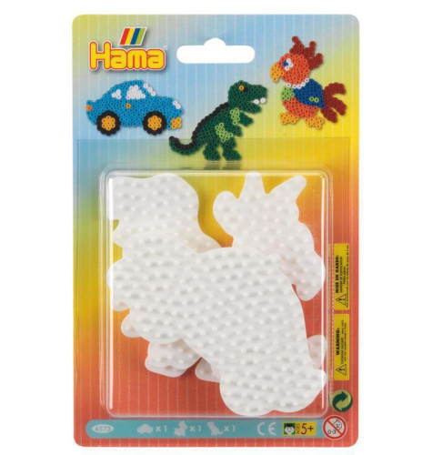 Podložka na zažehľovacie korálky MIDI - auto, papagáj, dino Hama