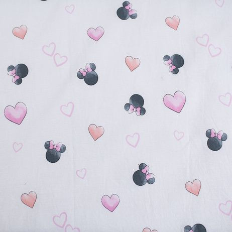 Obliečky do postieľky Minnie Blush Pink 100 x 135, 40 x 60 cm Jerry Fabrics