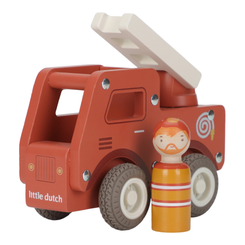 Hasičské auto drevené Little Dutch