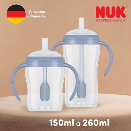 Fľaštička na učenie Perfect Match so slamkou 150 ml Nuk