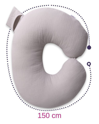 Mušelínový polohovací vankúš MiniRelax 140 cm Babymatex