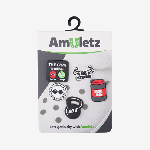 Amulety - ozdoby na topánky Amuletz No pain, no gain mix Coqui