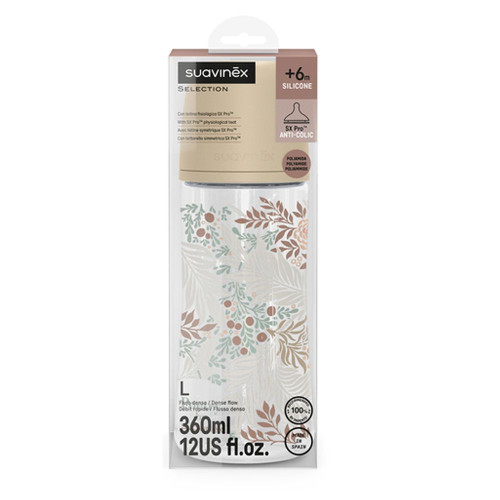 Dojčenská fľaša Poetry 360 ml fyziol prietok L Suavinex