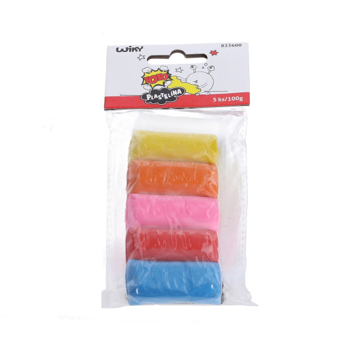 Plastelína 5 ks 100g TOTO