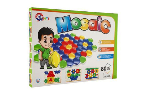 Mozaika klobúčik 4 cm pre najmenších hladký 80 ks