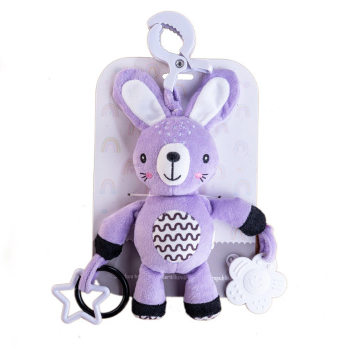 Hrkálka plyš 30 cm záves na postieľku/kočík 0 m+ babyted