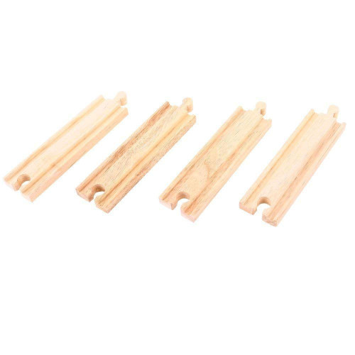 Stredné rovné koľaje 16 cm 4 ks Bigjigs Rail