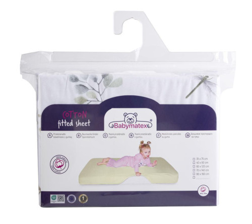 Bavlnená prestieradlo s gumou Print 60 x 120 cm Babymatex