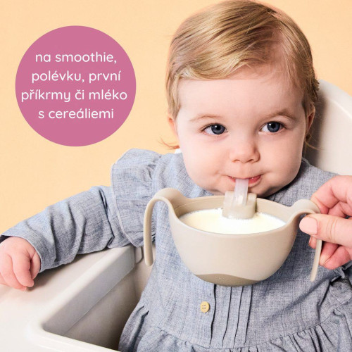 Miska so slamkou a viečkom 3v1 B.box