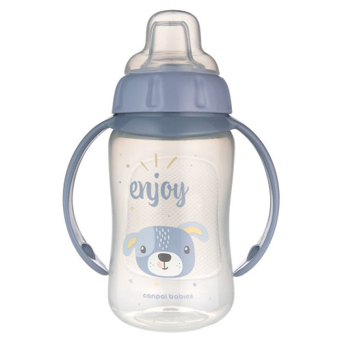 Hrnček tréningový Cute Animals so silikónovým náustkom 320 ml Canpol babies