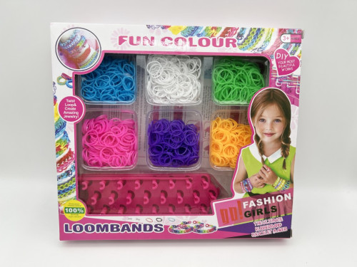 Kreatívna súprava na výrobu náramkov Loom Band 1200 ks