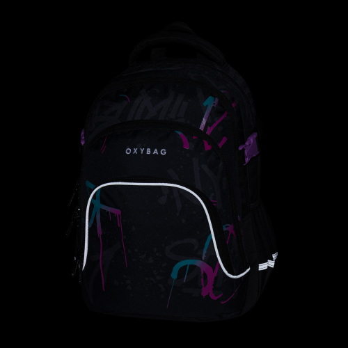 Študentský batoh Oxy Scooler Graffiti Pink OxyBag