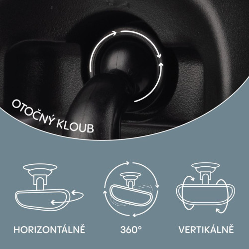 Malé spätné zrkadlo Deluxe Black Zopa